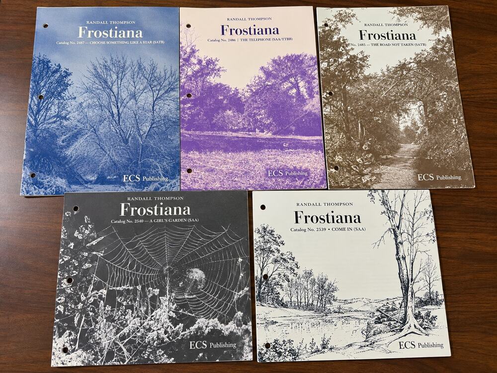 Randall Thompson Frostiana Choral Sheet Music Complete Set 5 Robert Frost SATB